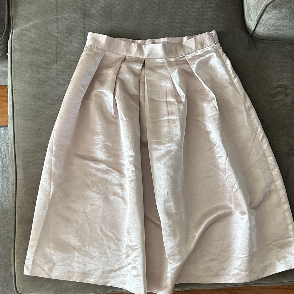 Forever 21 Champagne Midi Skirt L